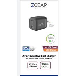 ZGear 2 Port Adaptive Fast Charger,