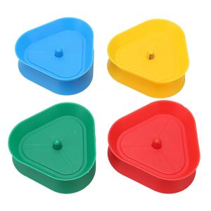 Pssopp Shaped, Standard Playing Card DecksPlaying Card Hand Holder Tray, Shaped Hands Poker Rack Holder, 4 Colors Round Spring Design for Adults Children