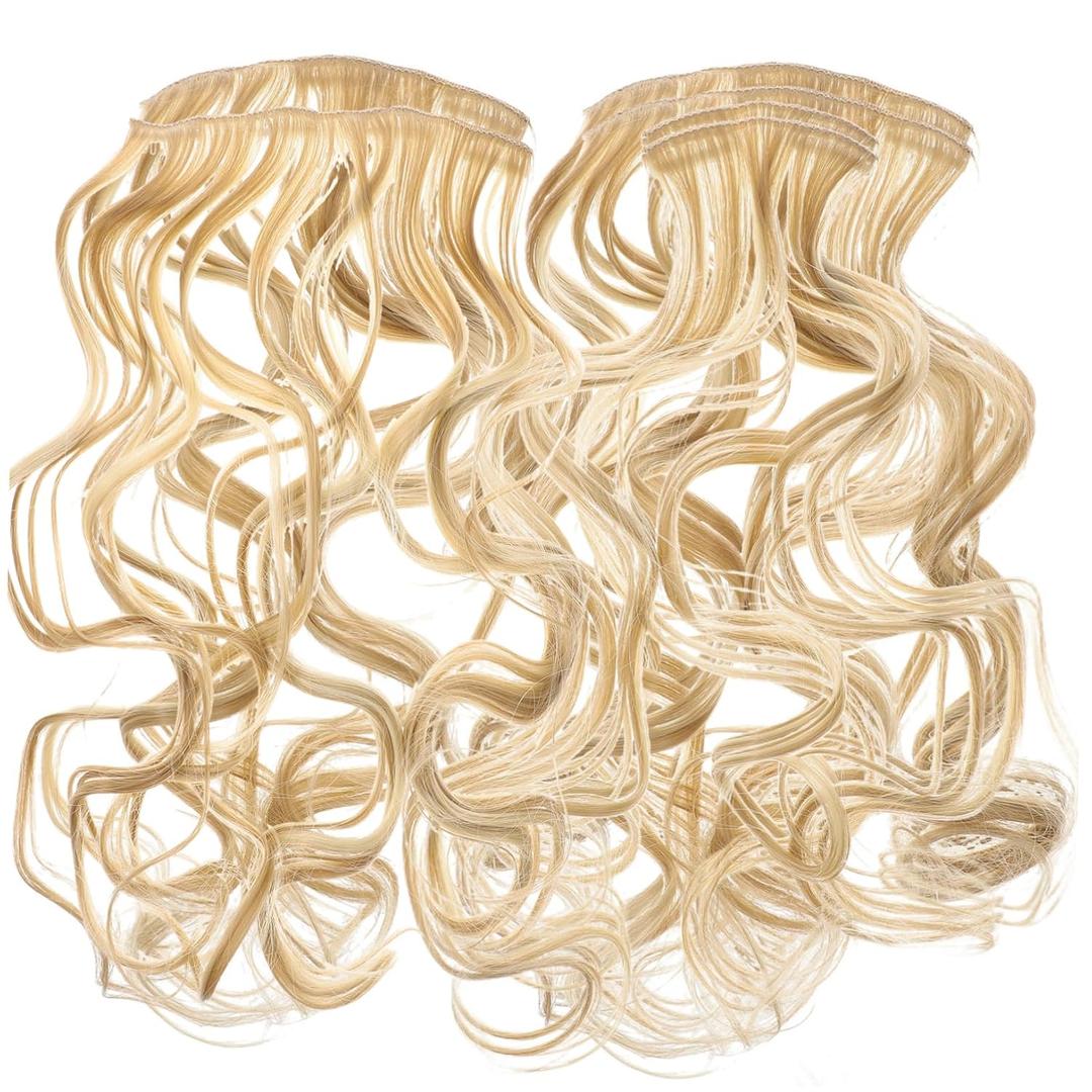 Vaguelly 6pcs Hair Extension Clips Wavy Hair Extensions Easy to Apply for Parties Concerts