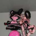 No Pull Dog Harness, Collar & Leash Set | Includes Dog Seat Belt, Collapsible Bowls & Poop Bag Dispenser. Ideal for Training, Walking, Hiking. Fits Small to Large Dogs(Pink-L)