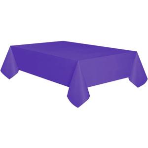 allgala 12-Pack Premium Plastic Table Cover Medium Weight Disposable Table Cloth- 54"x108"-Waterproof, Stain-Resistent, Easy Clean-Up for Parties, Events, Gathrings Everyday Use-Deep purple-TC58217