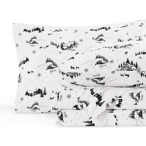 Bedsure 100% Cotton Sheets, Twin Sheets Set, Ultra Soft & Comfort Cotton Twin Sheet with Deep Pocket up to 16", 4 Piece Hotel Luxury Bedding Bedsheets for Women, Men, Kids & Teens - Black