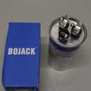 BOJACK 45+5uF 45/5MFD 6% 370V CBB65 Dual Run Circular Start Capacitor for AC Motor Run or Fan Start or Condenser Straight