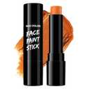 BADCOLOR Orange Face Body Paint Stick, Cream Blendable Eye Black Full Body Paint Makeup for Halloween SFX Makeup Cosplay Joker Zombie Vampire Costume Parties