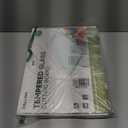 Tempered Glass Cutting Board Set, Large 12x16 Glass Cutting Board for Kitchen with 4 Non-Slip Feet, Heat & Shatter Resistant, Dishwasher Safe, Includes Bonus Sponge & Cloth,Perfect Kitchen Gift-Clear