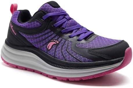 Women's Orthopedic Trail Running Shoes: Comfortable Arch Support Plantar Fasciitis Orthotic Athletic Sneakers, Casual Flat Feet Sports Workout Walking Hiking Shoes for Foot Heel and Pain Relief, EU 39