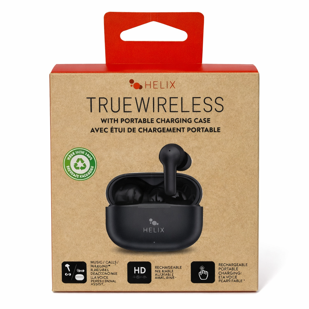 Helix TW Earbuds Black