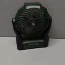 Battery Operated Fan, 2-in-1 D-Cell Battery & USB Powered Portable Fan with 4 Speeds, 3 Timers & 2 Light Modes, Super Long Lasting Camping Fan for Outdoor Tent Travel Picnic Office Bedroom - Green
