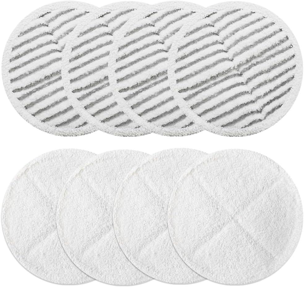 Spinwave Mop Pads Fit for Bissell Spinwave 20399 23157 23159 2039A 2124A 20393 2039T 2039W 20391 20395 2307 2315A Soft Scrubby Pads for Hardwood Floor Cleaning Replacement Pads(8Pack)