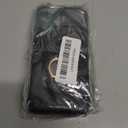 Folosu Compatible with iPhone 12/12 Pro Case Wallet with Card Holder, 360Rotation Finger Ring Holder Kickstand Protective RFID Blocking PU Leather Double Buttons Flip Cover 6.1 Inch Black