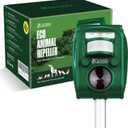 New 2025 Solar Deer Repellent Device Outdoor  Solar Animal Repeller for Outside  Rainproof Solar Rodent Repellent  Outdoor Animal Deterrent for Deers, Cats, Dogs, Mice, Birds