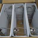 Cardinal Economy 3-Ring Binders, 3", Slant-D Rings, Holds 725 Sheets, ClearVue Presentation View, Non-Stick, White, Case of 6 (90771)