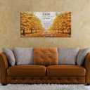 CGXART Motivational Canvas Wall-Art - Yellow Wall Decor - Inspirational Posters for Office Ready to Hang Size 20" x 40"