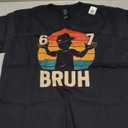67 Bruh Retro Boy 6 7 Meme Kids Kindergarten Teen Funny 6-7 T-Shirt, Size M
