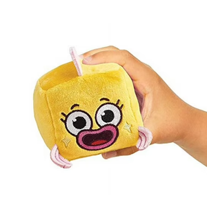 WowWee Baby Shark's Big Show! Song Cube Chucks Plushie with Baby Shark Theme Song Cute Stuffed Animals for Toddlers, Pinkfong Goldie Plush 