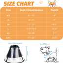 Soft Dog Cone Alternative After Surgery, Elizabethan Recovery Collar for Small Medium Large Dogs, Comfortable Dog Head Cone to Stop Licking (Black, XL)