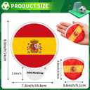 2 x World Cup Decorative Folding Hand Fans, 6 Pack, Lightweight Handheld Fans for Sports Events, Parties, Home Decor & Daily Use, Vibrant Festival Fan Decoration
