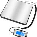 ACTECK Digital Shipping Postal Scale, 460 lb x1oz High Accuracy with Stainless Steel Platform, LCD Backlight, Four Reading Modes, Tare/Hold Function, Battery AC Adapter Incuded