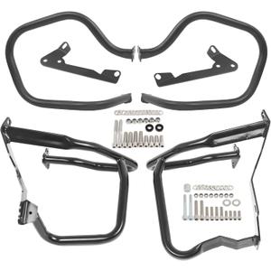 Worldmotop Engine Guard Crash Bar Protector Replacement for BMW R1200RT R1200 RT 2014 2015 2016 2017 2018 Saddlebags Guard(Front and Rear)