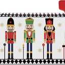 Christmas Nutcracker Mailbox Cover Magnetic Standard Size 21x18 Inch Post Letter Box Wrap Decor Winter Garden Yard Decoration