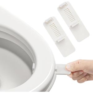 5 x Toilet Seat Handle Lifter  No Touch Toilet Lid Lifter Clip, Easy-Lift Toilet Seat Opener, Hygienic Plastic Toilet Tab for Bathroom, Kids, Adults  2-Pack White