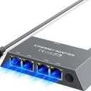 Multi Ports Starlink Gen 3/ Starlink Mini Ethernet Adapter for Wired External Network, 4 Ports Starlink Ethernet Adapter 1 to 4 [4 Devices Networked Simultaneously] - Up to 1 Gbps