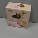 Bulldog Bowl Anti-Slip Dog Cat Dish Detachable Rubber Dog Bowl Pet Sterile Tilted Pet Feeder Slope Base (Blue, 2 Cup (Small/Medium Dog))