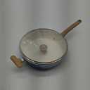 GoodCook Healthy Ceramic Titanium-Infused 11 Jumbo Cooker with Lid, Light Blue  Induction Cookware, Nonstick Cooking Pan, Food Cooker for Stir-Fry, Vegetables, Chicken, Steak, Sauces