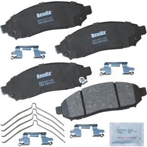 Bendix Priority1 CFC1094 Ceramic Front Brake Pads for Select Models Chevrolet City Express, Nissan Frontier, LEAF, NV200, Pathfinder, Xterra, Suzuki Equator