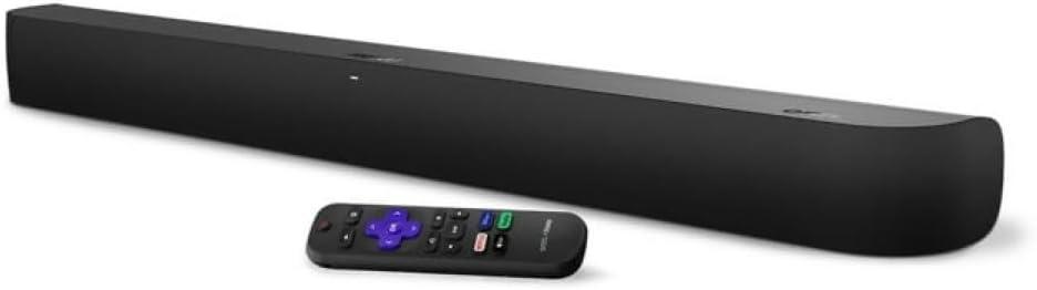 onn. Roku Smart Soundbar with Built-in 4K Streaming Media Player 32"