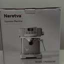 Neretva Espresso Machine, 58mm Professional Espresso Coffee Machine 15 Bar Retro Espresso Maker with Powerful Milk Frother & Visible Pressure Gauge for Home Barista Latte and Cappuccino Maker-Silver