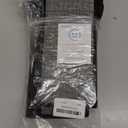 Onlyeasy Under Bed Shoe Storage Organizer with Sturdy Handles and Clear Window 1 Pack Fits 12 Pairs, Premium Foldable Underbed Shoes Container Box for Closet, Linen-like Black, MXAUBSB1P