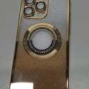 Misscase for iPhone 15 Pro Max Magnetic Glitter Case Compatible with MagSafe,Full Protection Slim Shockproof Anti-Scratch Case with Camera Lens Protector Logo View Dust-Proof Net for Women Gold