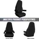 SAPUBK Custom-Fit Front Seat Covers with Back Pocket Replace for 2014-2025 Freightliner Cascadia 33" High Back, Premium Neoprene with Composite Soft Foam Lining Breathable Seat Cover Cushion