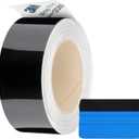 Black Gloss Vinyl Wrap Film Roll Kit Out Chrome Delete Wrap 2080 Series (Gloss Black, 2 Inches x 25 FT)