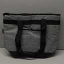 Insulated Cooler Bag, Reusable Grocery Bags for Hot/Cold Food, Thermal Food Delivery Bag for Beach, Travel, Picnics (8"D x 20"W x 15"H, Grey)