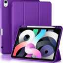 Akkerds Compatible with iPad Air 11 Inch Case 7th/6th Generation (M3/M2) 2025/2024, for iPad Air 5th/4th Generation Case 10.9 Inch 2022/2020 with Pencil Holder[Auto Sleep/Wake], Purple