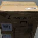 RAINSMORE Expandable Carry on Luggage 20 Inch, Airline Approved Carry on Suitcase with Front Pocket&Laptop Compartment, Hardshell Rolling Travel Luggage with Spinner Wheels,Black