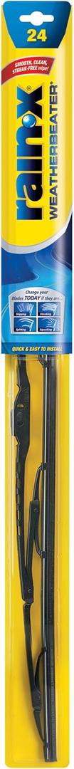 Rain-X RX30224 WeatherBeater Wiper Blades, 24" Windshield Wipers (Pack Of 1), Automotive Replacement Windshield Wiper Blades That Meet Or Exceed OEM Quality And Durability Standards