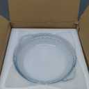 Sweejar 2-pack Glass Pie Pan, 7.5-Inch Round Baking Dish with Non-Stick Coating and Soft Wave Edge for Apple, Pumpkin, and Pot Pies