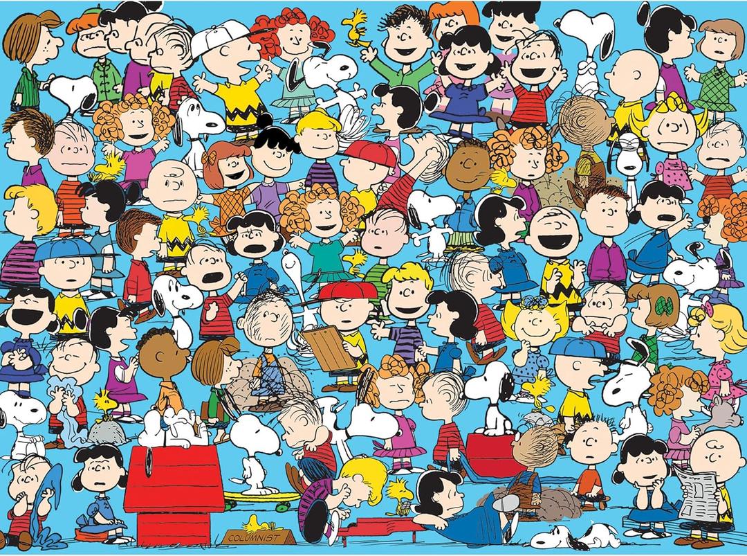 RoseArt - Peanuts - Cast of Characters - 1000 Piece Jigsaw Puzzle for Adults