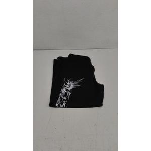 GORGLITTER Men's Y2K Graphic Baggy Sweatpants Drawstring Waist Wide Leg Jogger Pants with Pockets Size M
