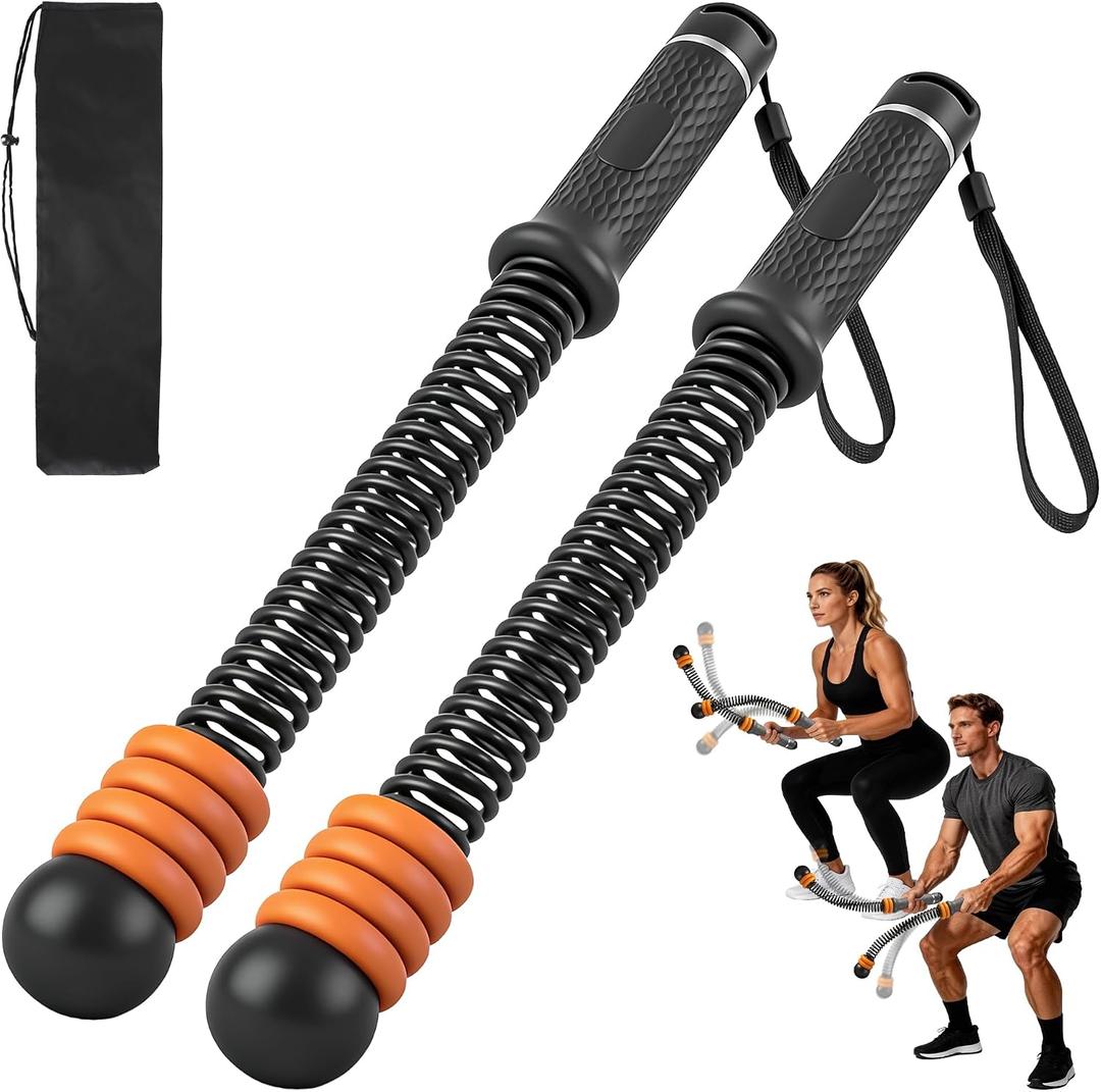 2 x Ropeless Battle Ropes with Adjustable Weights Battle Ropes for Home Gym Exercise, 2PCS Weighted Workout Equipment for Low-Impact, Strength & HIIT, for Men & Women