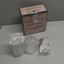 GLADPURE Soap Dispenser - 2 Pack, 12 Oz Clear Diamond Design Glass Refillable Hand Soap Dispensers; With 304 Rust Proof Stainless Steel Pump, Lotion Dispensers For Kitchen, Bathroom (Silver)