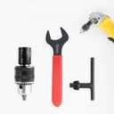 5/8-11 Angle Grinding Machine Special Conversion Chuck, 1.5–10mm Diameter Metal Drill Chuck with Fixed Converter and Quick Replacement, Stable Use, Can Replace Electric Drill Holes