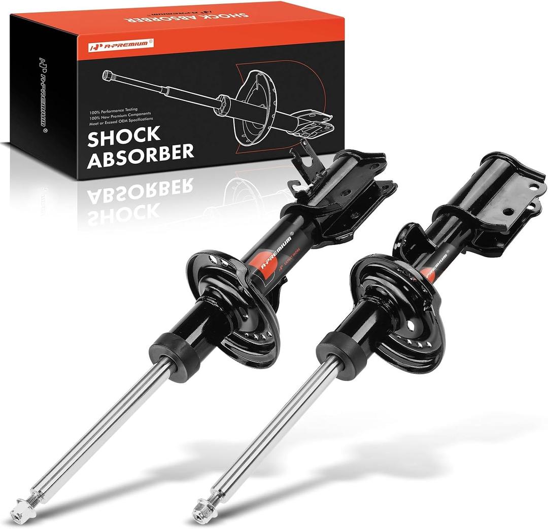 A-Premium Front Struts Compatible with Jeep Compass [2.4L] 2017-2021, 6-Speed Auto Trans - 2x Replacement Suspension Bare Strut Shock without Coil Spring