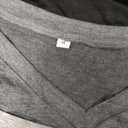 Oakgarden 4 Pack Women's Long Sleeve T-Shirts V Neck Basic Tees Curved Hem Casual Tops Loose Fit Fall Outfits(White, Light Gray, Dark Gray, Black,Medium)