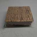 Set of 2 Wicker Storage Basket, Woven Baskets for Storage, Foldable Wicker Storage Baskets for Shelves, Cube Storage Bin for Shelves, Water Hyacinth Laundry Organizer Square Baskets, 12''x12''x12''