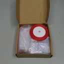 24 Pcs DIY Christmas Picture Frame Ornaments with Red Ribbon, Acrylic Xmas Tree Photo Frame Bulk, Hanging Photo Christmas Ornaments, Plastic Ornament Tree Decor (Square)