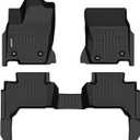 Binmotor-All Weather Car Floor Mats for 2024 2025 Toyota Landcruiser(Only 250 Model), 2 Rows Full Set, TPE Rubber Liners for 2025 Toyota Land Cruiser 250 Accessories Mats-Black